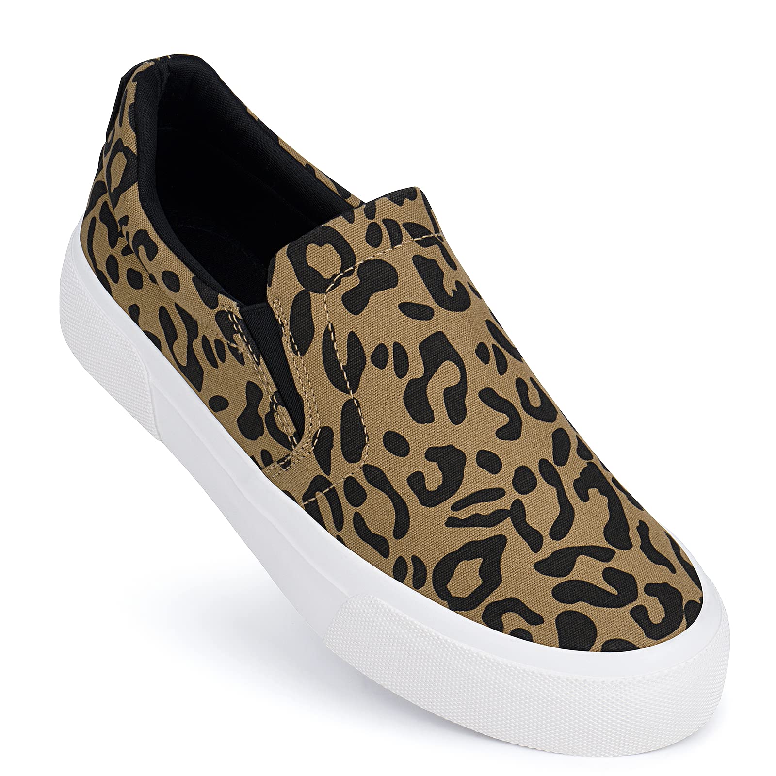 JENN ARDOR Women's Slip-On Sneakers - Comfortable Memory Foam Loafers for Walking & Casual Wear - Fashionable Flats for Everyday Use, Work & Travel