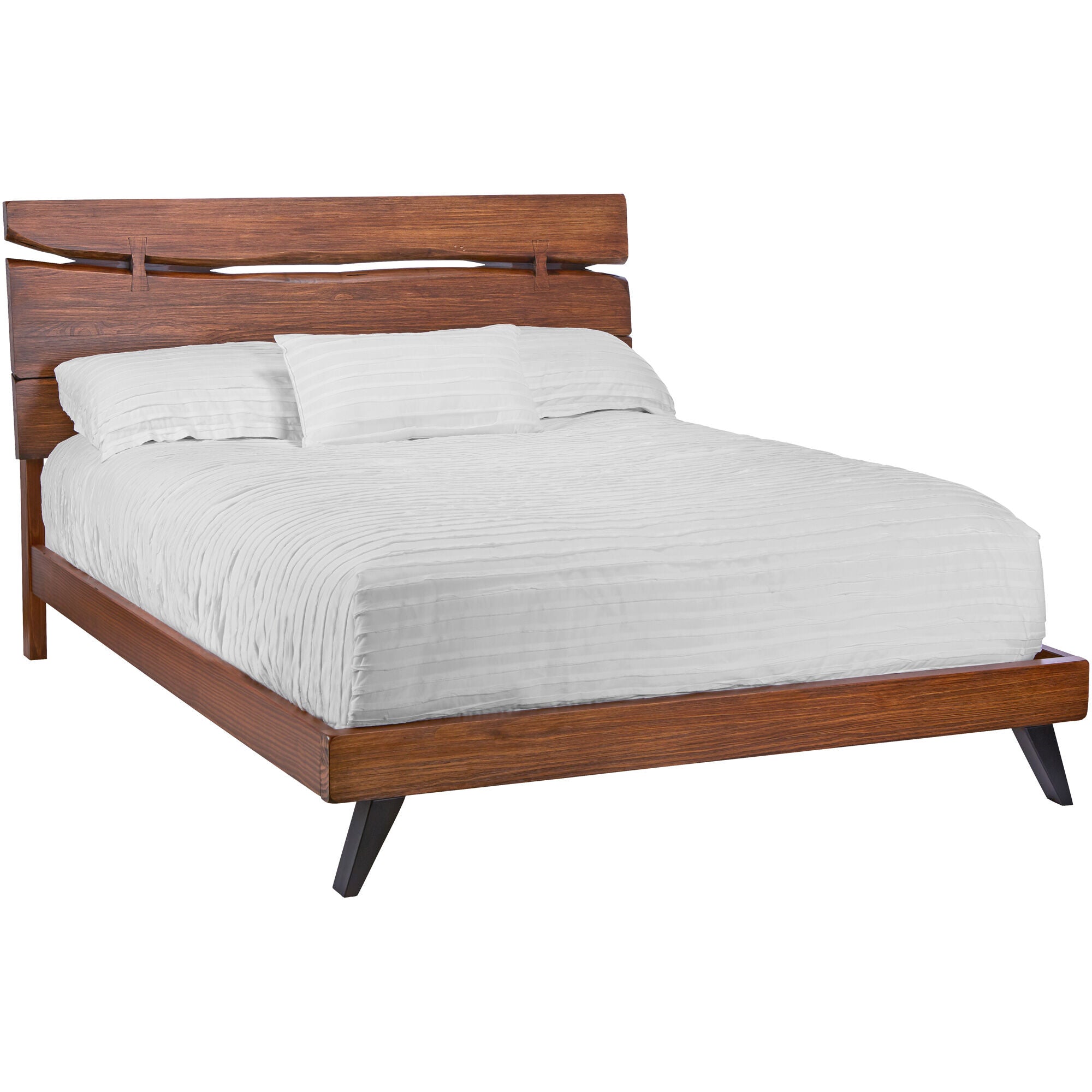 Premium Dana Point Bed Frame - Queen Size Wooden Platform Bed with Headboard - Modern & Sturdy Design for Bedroom, Guest Room, or Dorm
