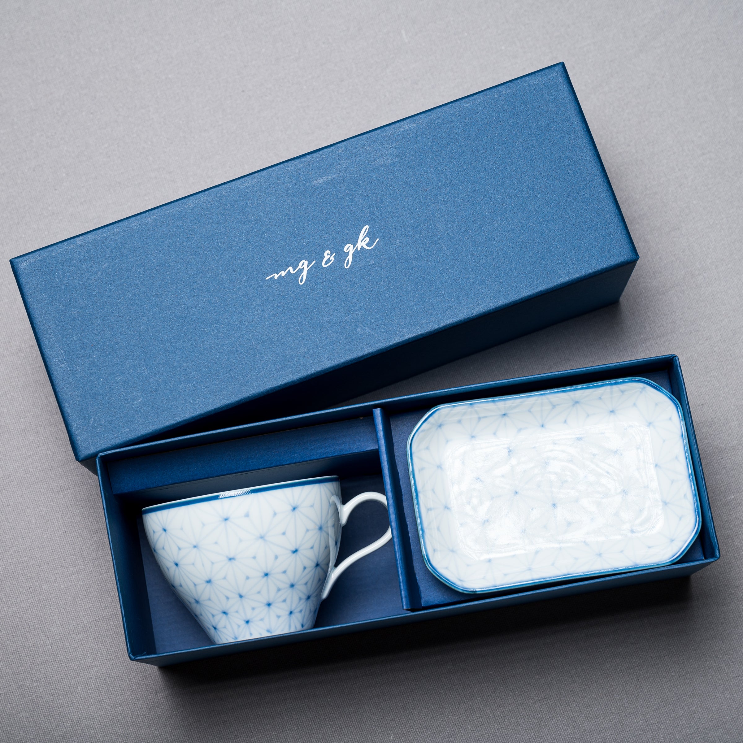 Premium Arita Teacup and Saucer Set - Japanese Asanoha Hemp Leaf Design - Perfect for Tea Ceremonies, Gifts, and Home Decor