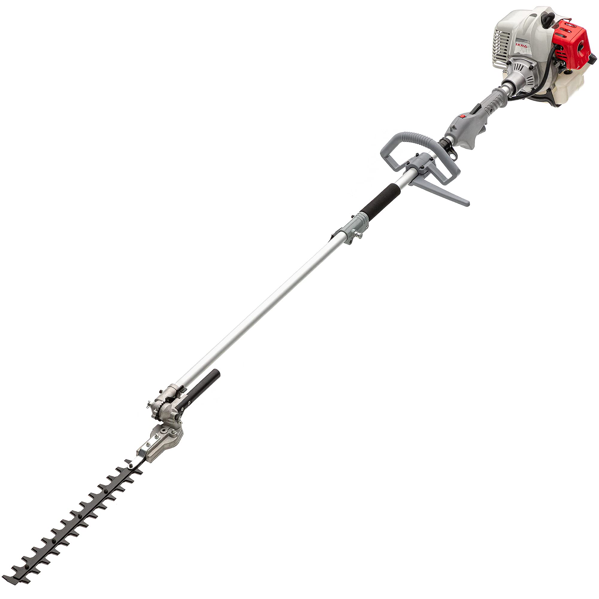 IKRA IBKH 33 Gas-Powered 4-in-1 Garden Tool Set - String Trimmer, Hedge Trimmer, Brush Cutter & Pole Saw with Extension - Perfect for Lawn Care, Yard Maintenance & Landscaping