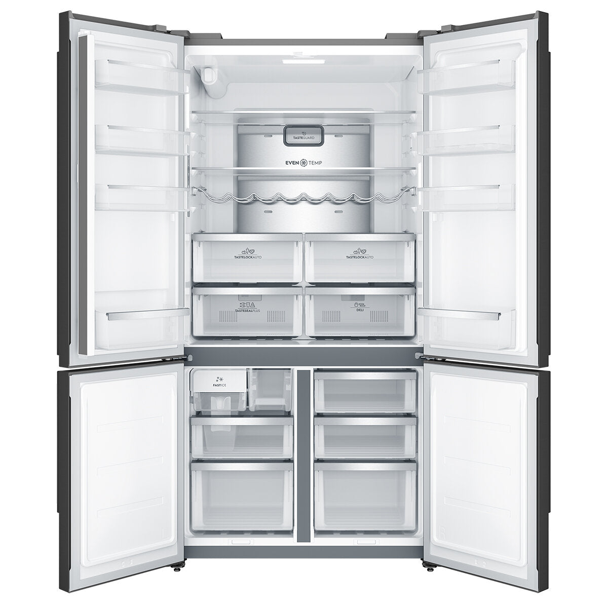 Electrolux 562L UltimateTaste 700 Plumbed French Door Refrigerator in Black (Model EQE5657BA) - Perfect for Modern Kitchens and Large Family Homes