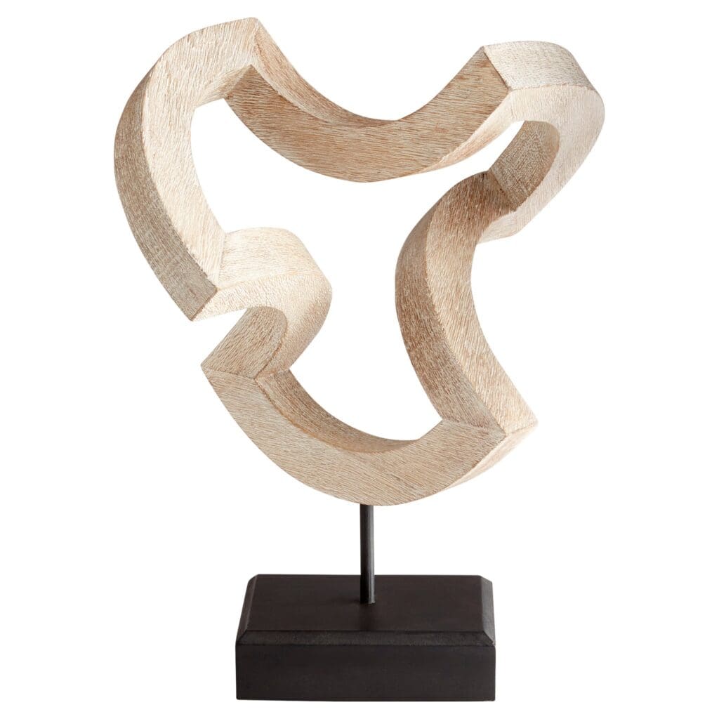 Cyan Design 11173 Gali Sculpture #4 Whitewashed - Handcrafted Home Decor for Living Room, Bedroom & Office