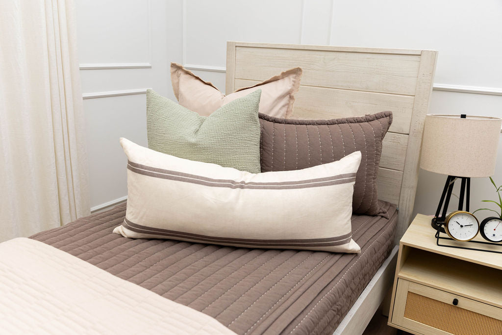 Premium Spencer Luxe Euro Pillow Cover - 100% Cotton Decorative Sham for Couch & Bed - Perfect for Living Room, Bedroom, and Home Decor