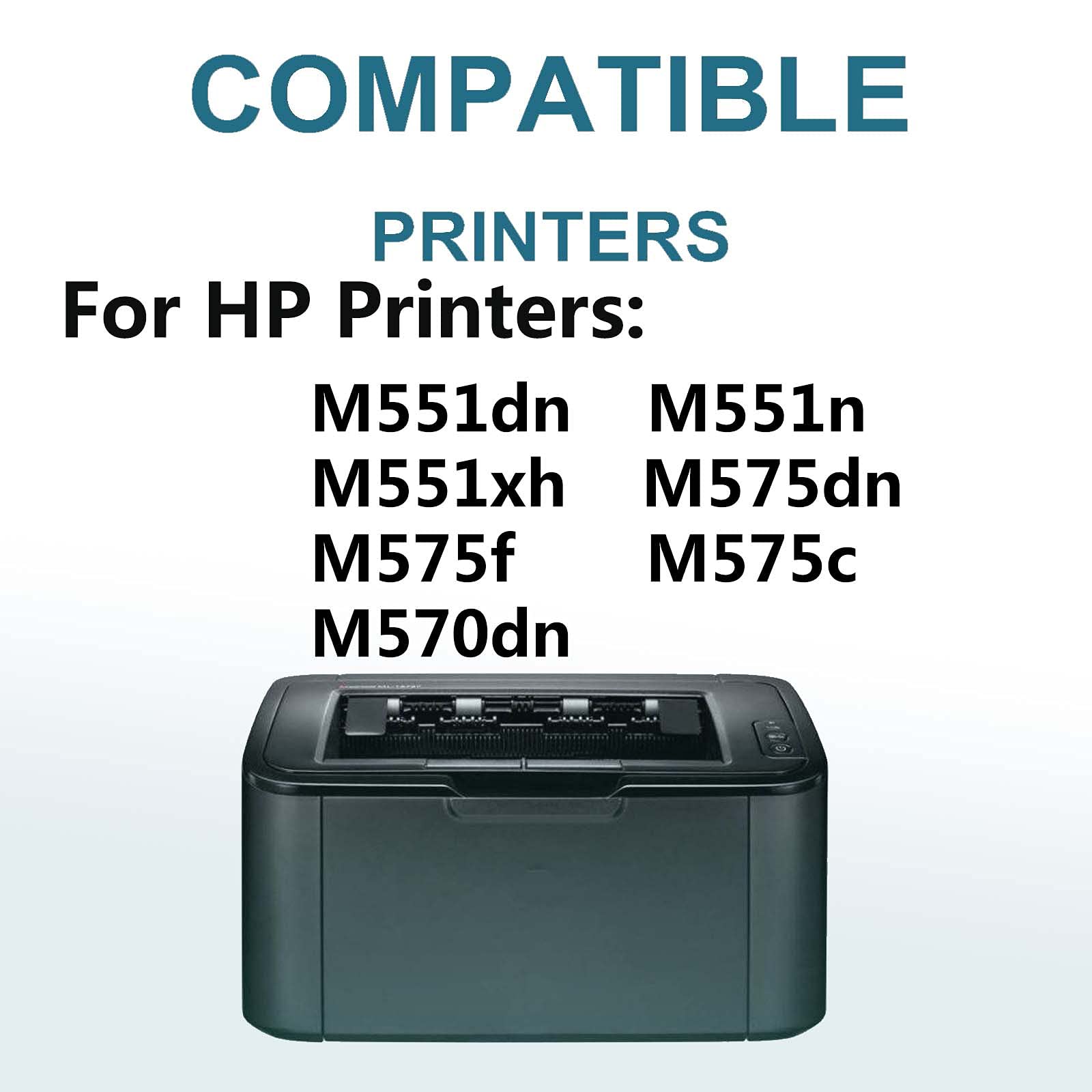2-Pack High Yield 507X/507A (CE402X) Compatible Laser Toner Cartridge for HP M575c & M570dn Printers - Yellow | Office & Home Printing, Business Documents, Reports