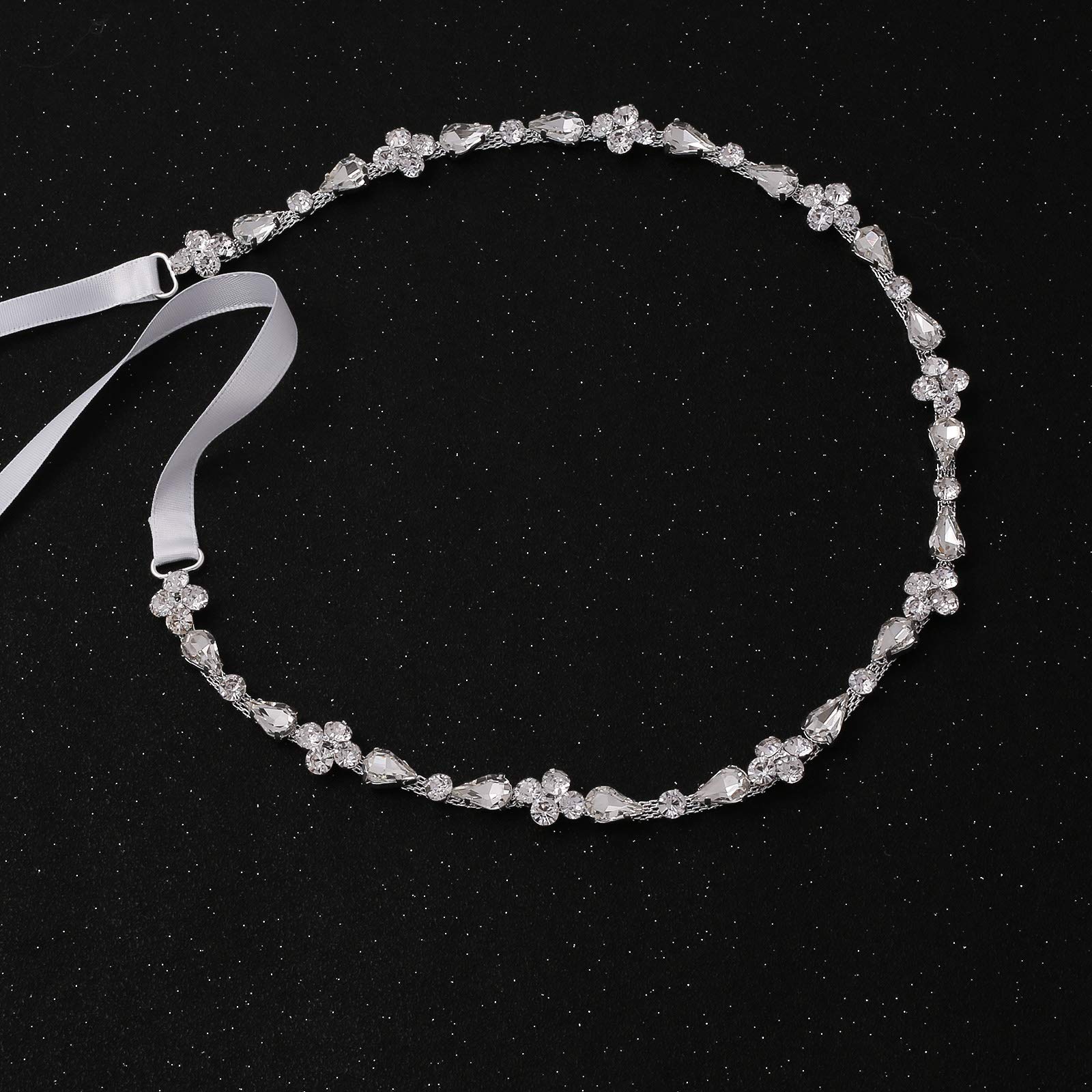 Elegant Rhinestone Pearl Bridal Belt & Bridesmaid Sash - Sparkling Crystal Wedding Waistband for Women's Dresses | Perfect for Weddings, Prom, Pageants & Formal Events