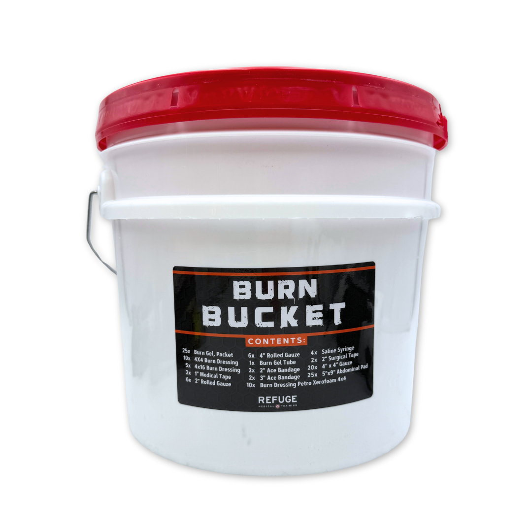 Burn Bucket - Fire Pit Burn Barrel for Yard Waste, Leaves & Paper - Heavy Duty Steel Outdoor Burn Can for Camping, Backyard & Farm Use