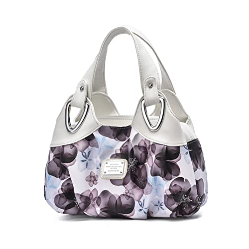 White Handle/Purple Flower