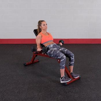 Best Adjustable FID Bench BFFID10 - Multi-Position Flat Incline Decline Workout Bench for Home Gym Strength Training & Full Body Exercises