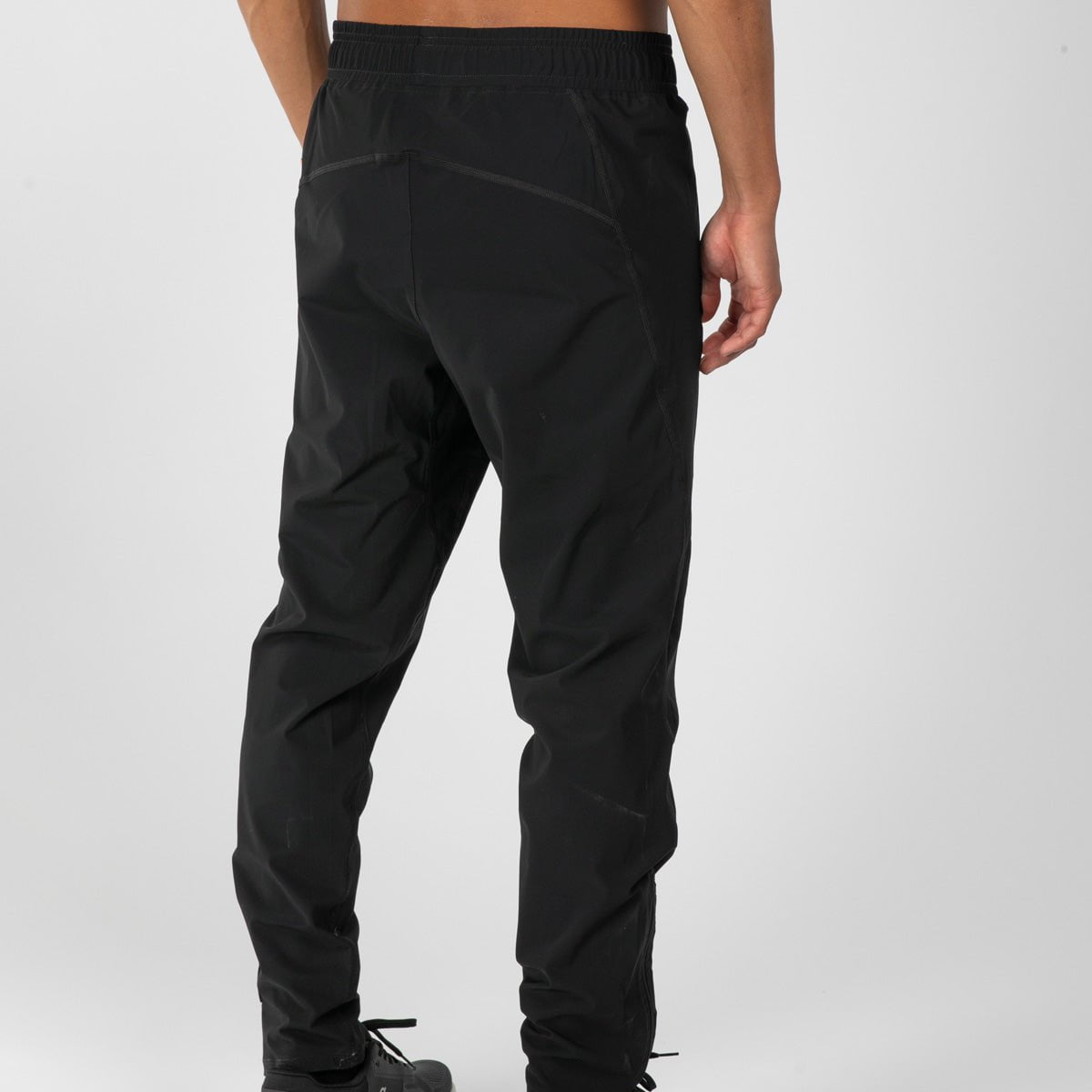 Men's Elite Running Track Pants - Lightweight Performance Joggers for Gym & Training - Jet Black - Perfect for Running, Workouts & Casual Wear