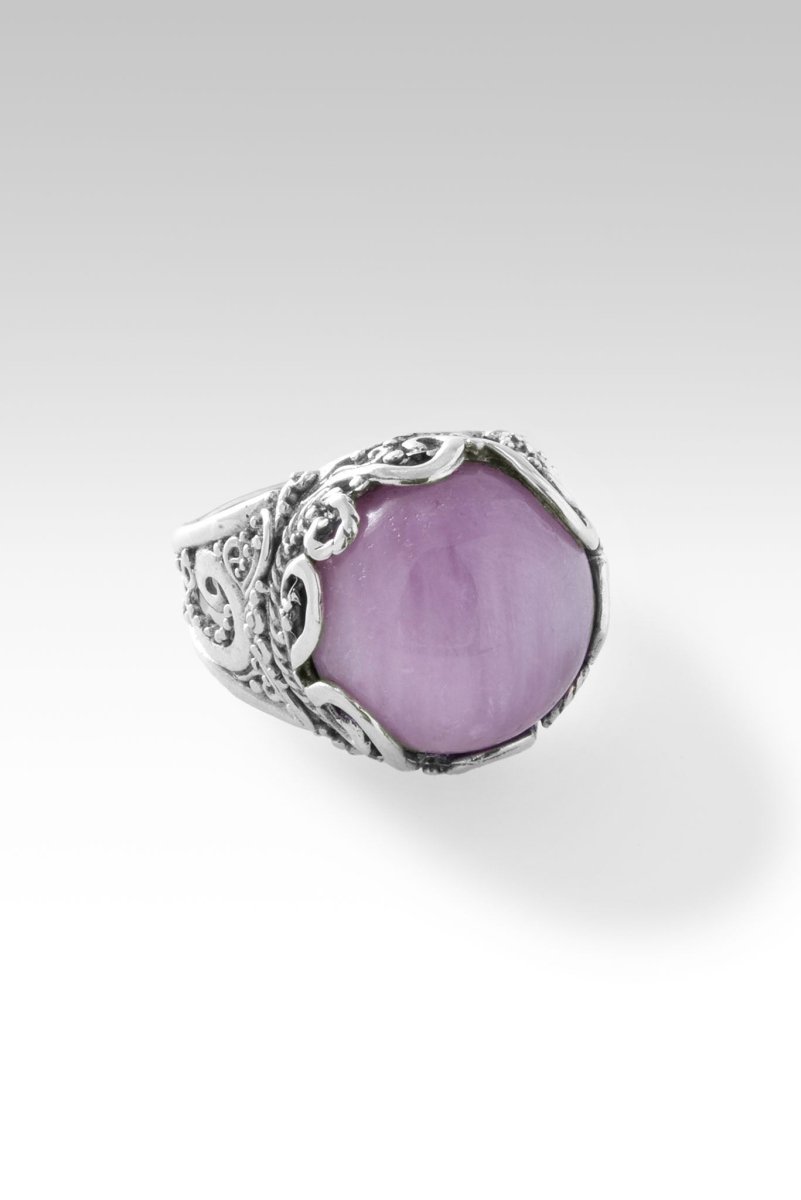 Live in Faith Ring™ - Genuine Kunzite Gemstone Ring for Women | Elegant Spiritual Jewelry for Daily Wear, Meditation & Special Occasions