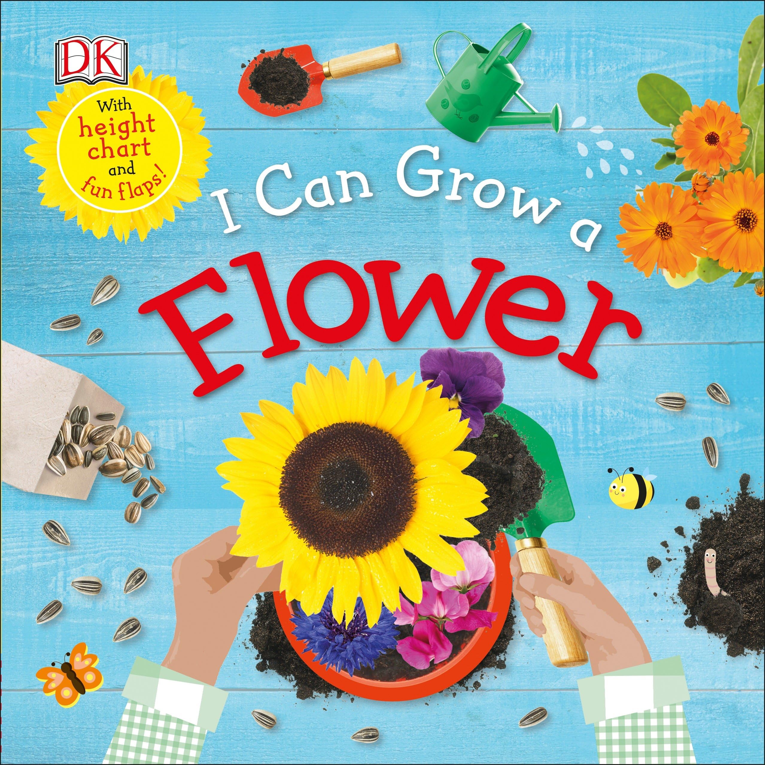 I Can Grow a Flower - Life Cycle Board Book for Kids | Learn Plant Growth Stages | Perfect for Preschool Learning & Gardening Activities