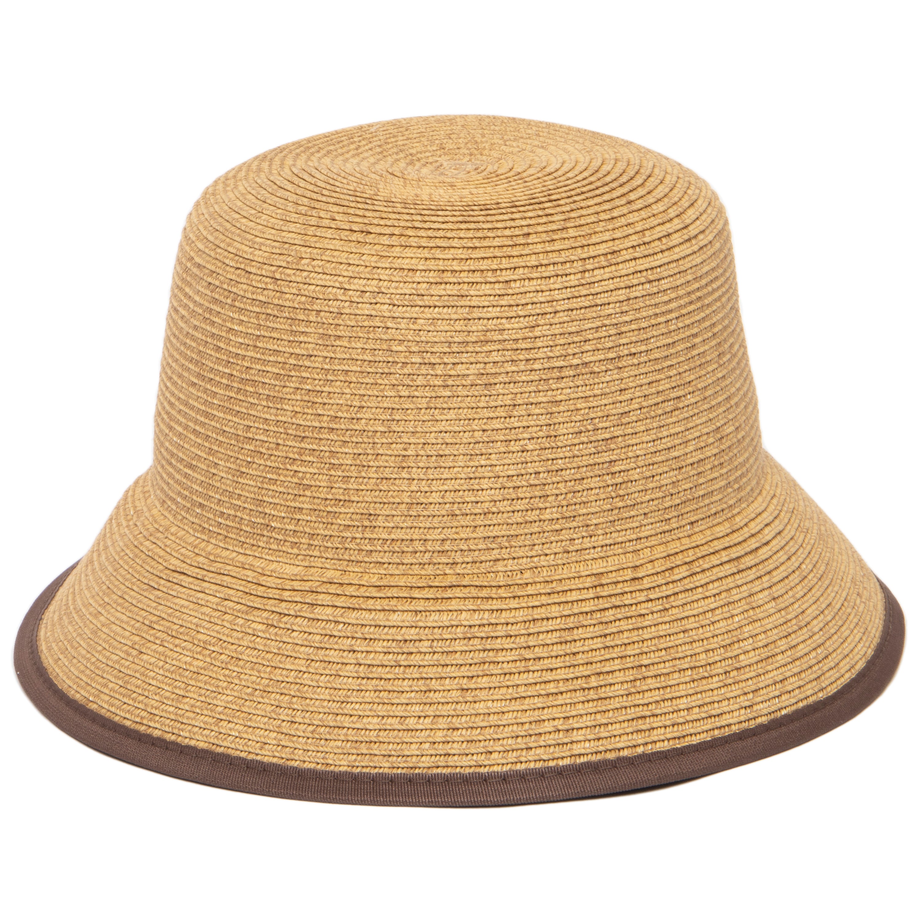 Stylish Women's Paper Braid Bucket Hat - UPF 50+ Sun Protection, Adjustable Chin Strap, Breathable & Lightweight for Beach, Travel & Outdoor Activities