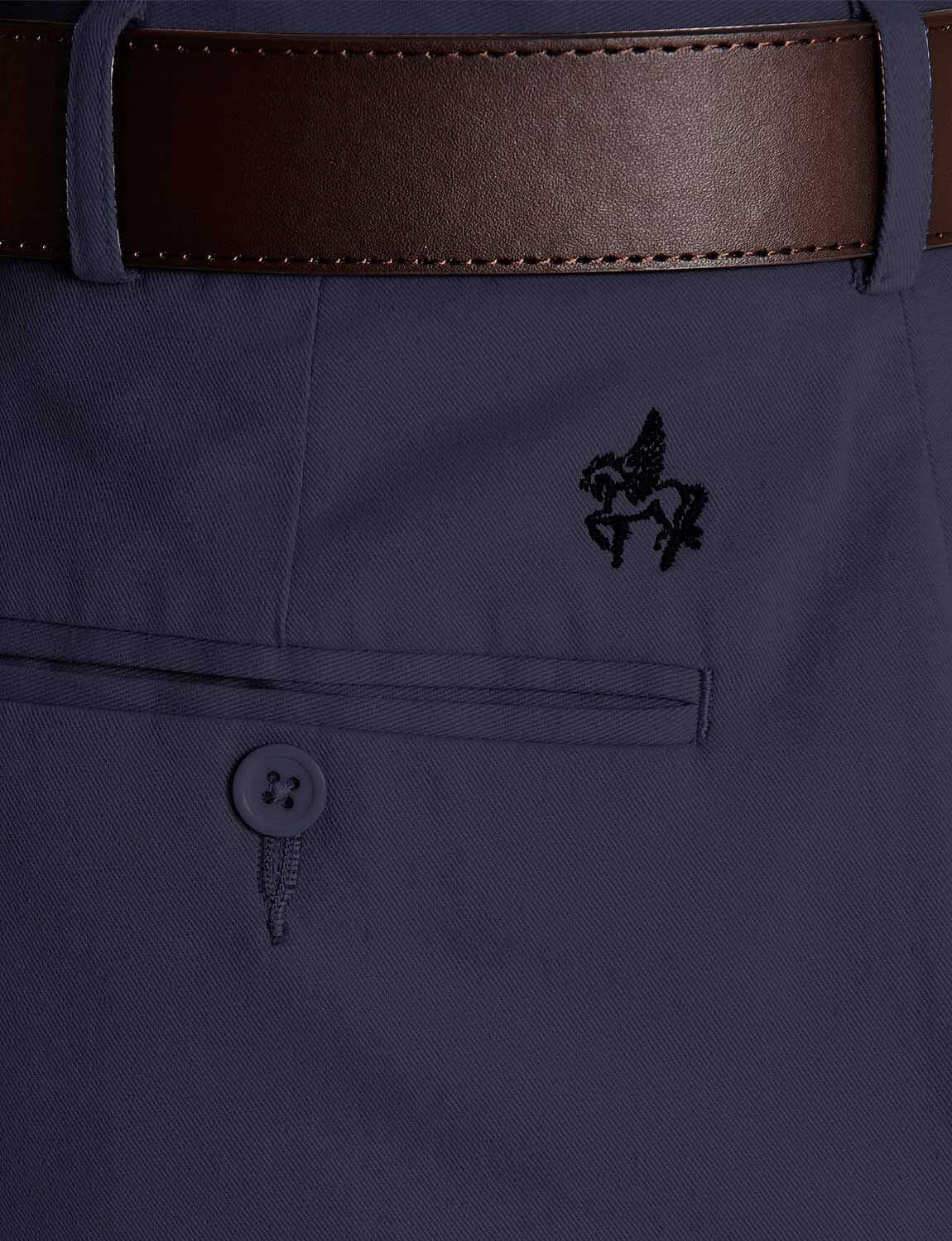 Pegasus Men's Stretch Cotton Chino Pants - Comfortable Slim Fit Dress Pants with Elastic Waistband for Office, Travel & Smart Casual Wear