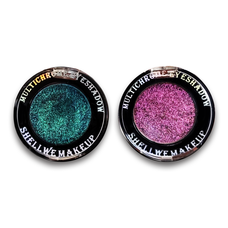 Shellwe Makeup Multichrome Eyeshadow Palette - Long Lasting Highly Pigmented Shimmer & Metallic Eyeshadow for Party, Halloween & Everyday Makeup Looks