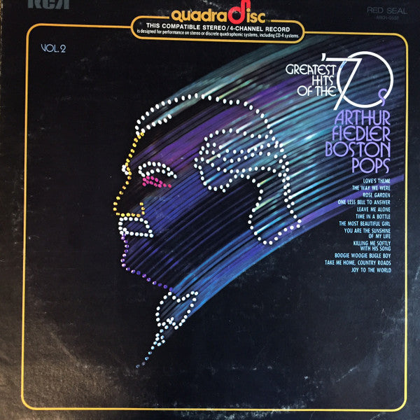 Arthur Fiedler & The Boston Pops Orchestra - Greatest Hits of the 70s Vol.2 LP Album (Quadraphonic Edition) | Vinyl Record for Music Lovers & Collectors | Perfect for Home Listening, Parties & Retro Music Enthusiasts