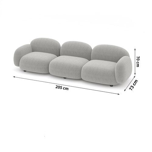 Stretch Canape Sofa Set - Modern Convertible Sectional Couch for Living Room | Comfortable Lounge Furniture for Small Spaces & Apartments | Perfect for Relaxing, Entertaining & Movie Nights