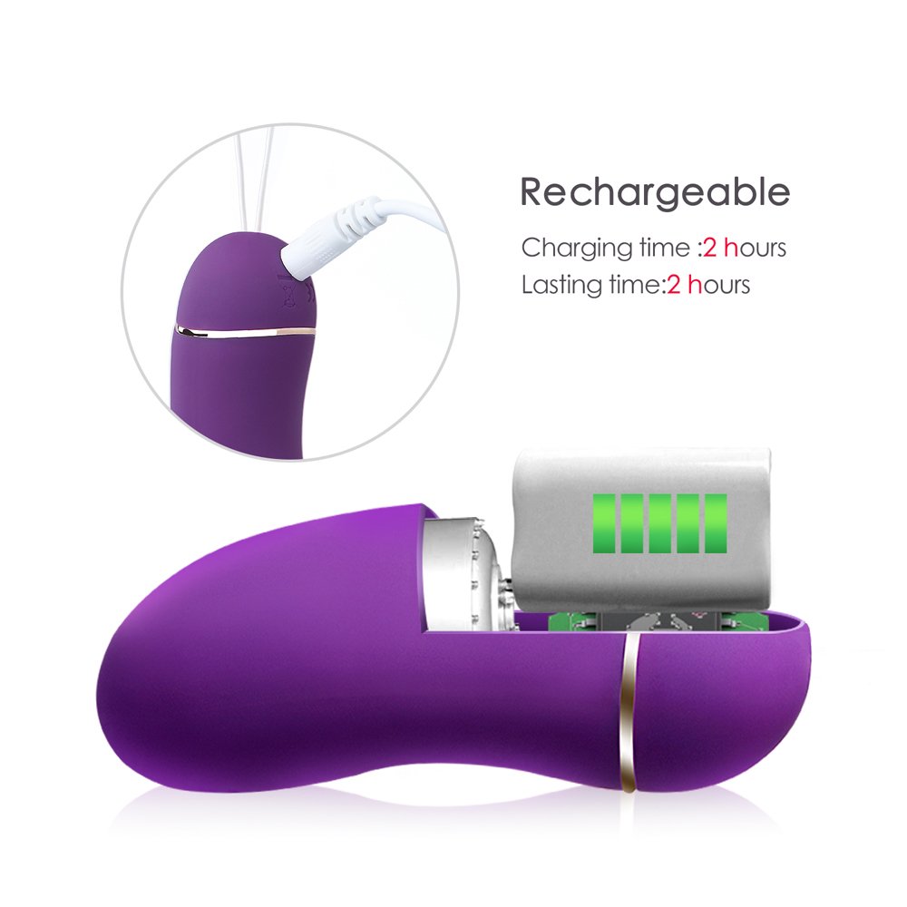 12 Frequency Waterproof Silicone Love Egg for Women & Couples - Rechargeable G-Spot Vibrator for Sensual Massage, Bedroom Play & Intimate Couples Time