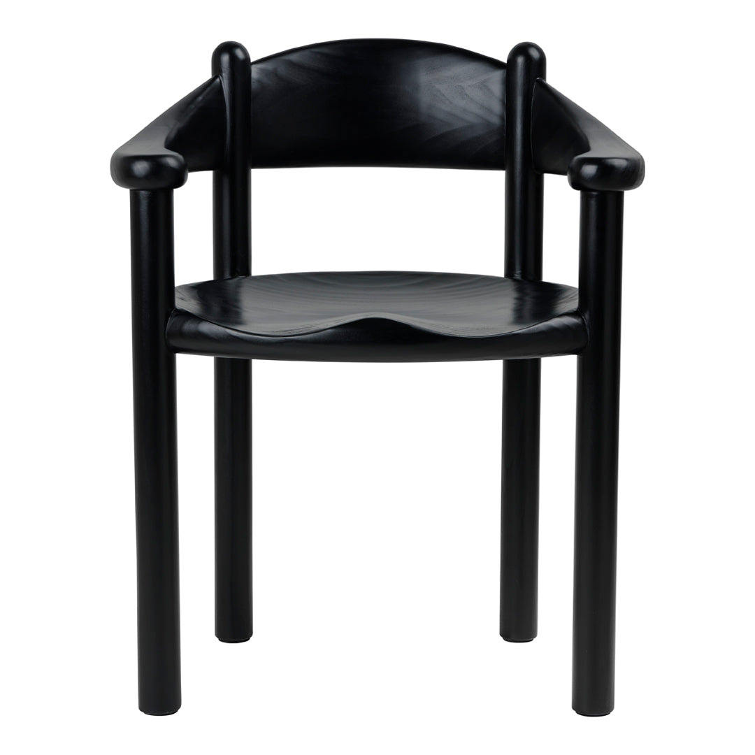 Daumiller Dining Armchair - Modern Wooden Dining Chair for Kitchen, Restaurant & Home Decor | Comfortable Seating for Dining Room & Office