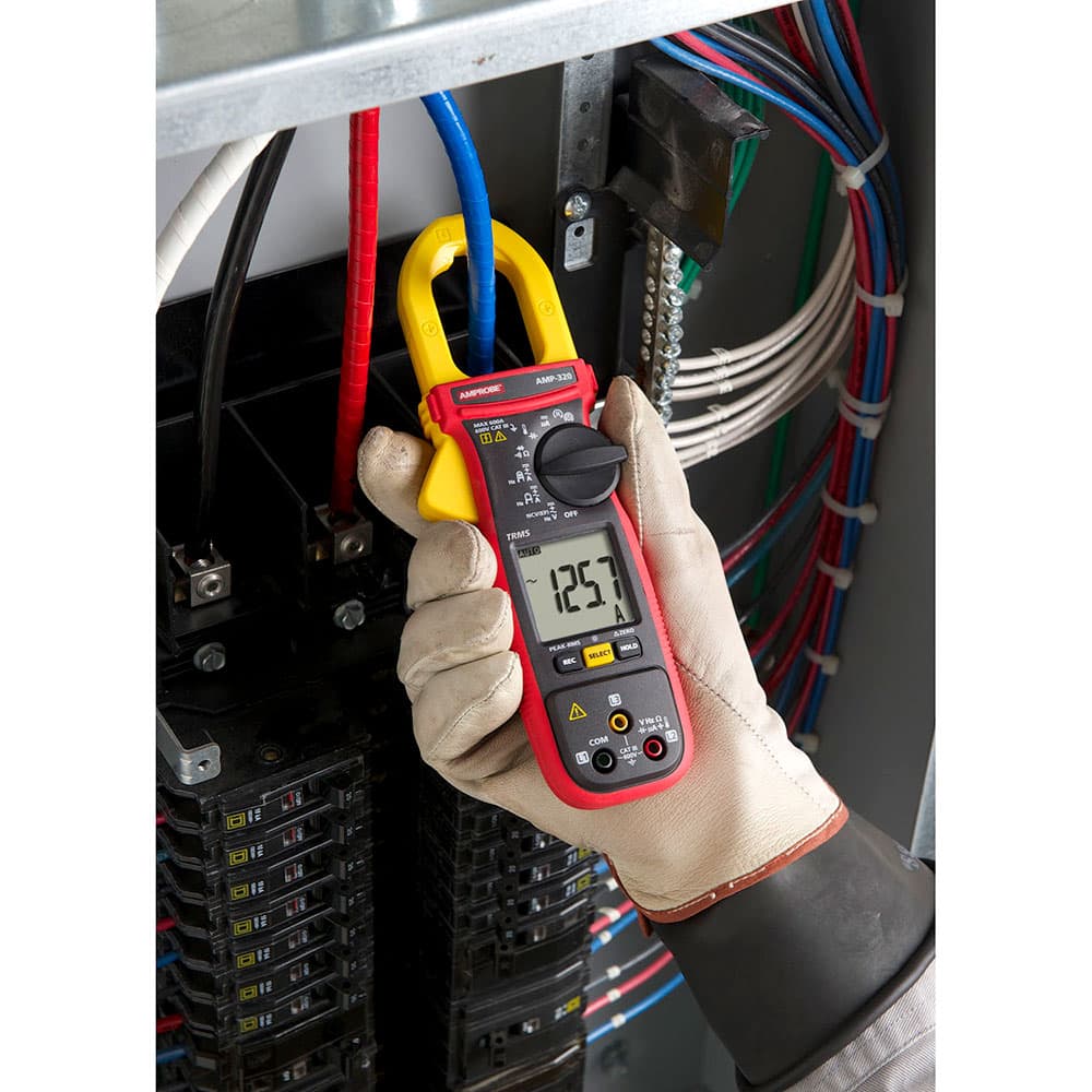 Amprobe AMP-320 600V/600A TRMS AC/DC Clamp Multimeter with 3 Phase Sequence & Motor Testing - Professional Electrical Tester for HVAC, Industrial Maintenance & Automotive Diagnostics
