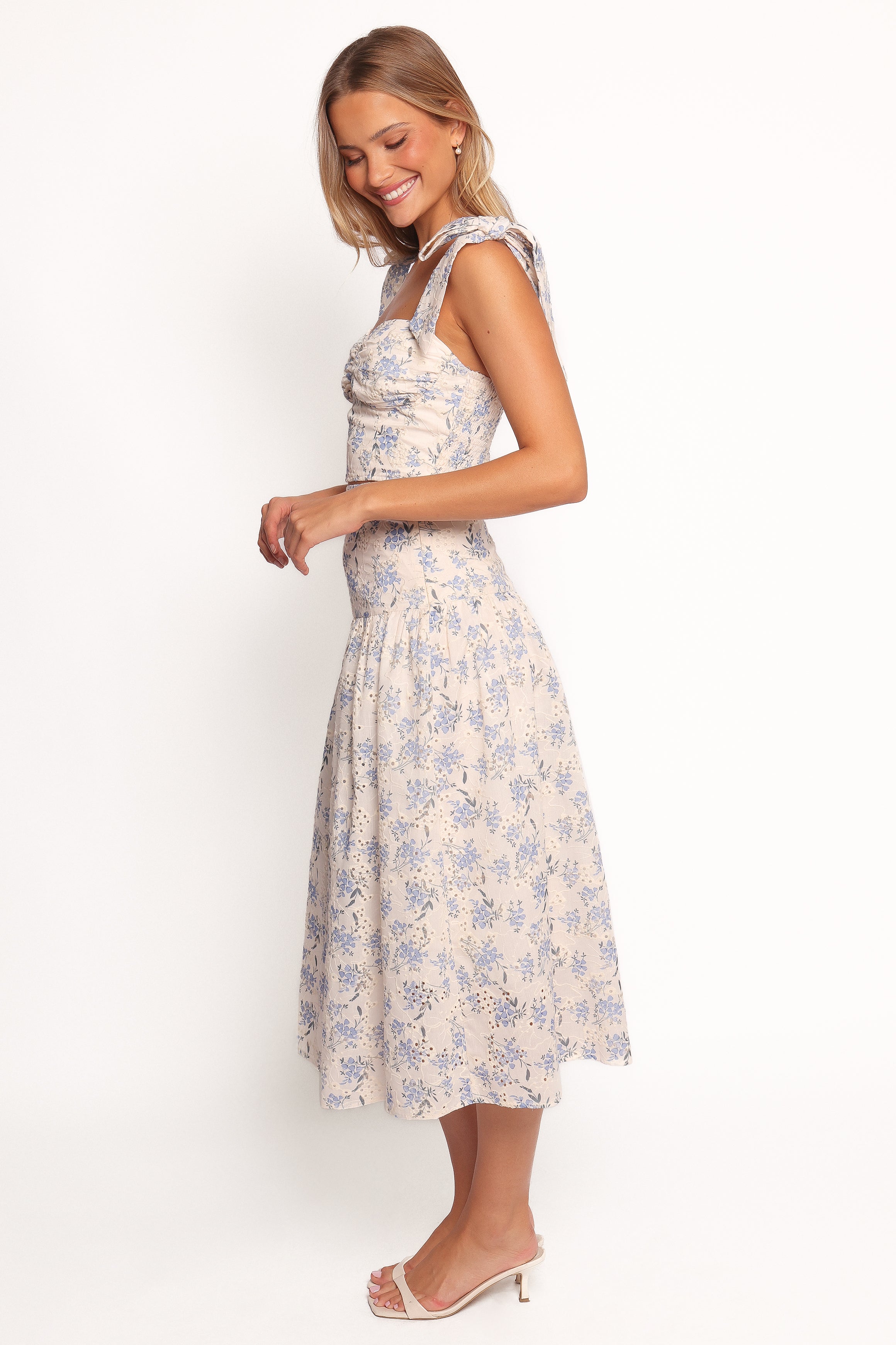 Stylish Kara Two Piece Set - Blue Floral Print Women's Outfit | Perfect for Summer, Beach Vacations & Casual Wear