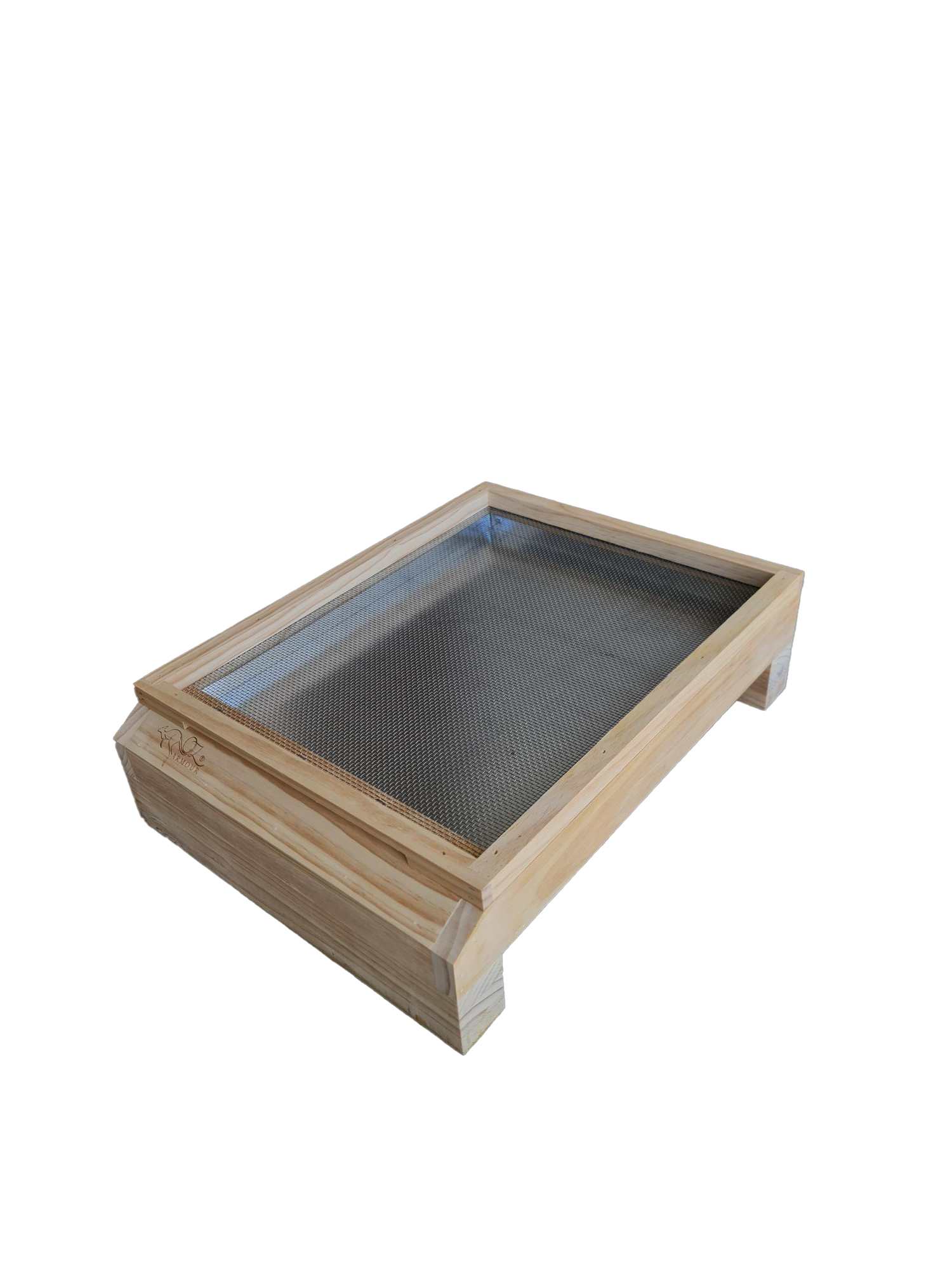 8/10 Frames Beehive Mesh Bottom Board with Rubber Coated Feet & Integrated Beetle Trap - Durable Beekeeping Equipment for Hive Ventilation & Pest Control