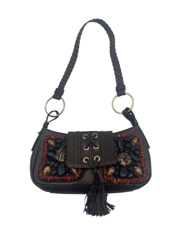 Vintage Yves Saint Laurent Beaded Tassel Shoulder Bag - Luxury Designer Crossbody Purse for Women, Perfect for Evening Parties & Special Occasions
