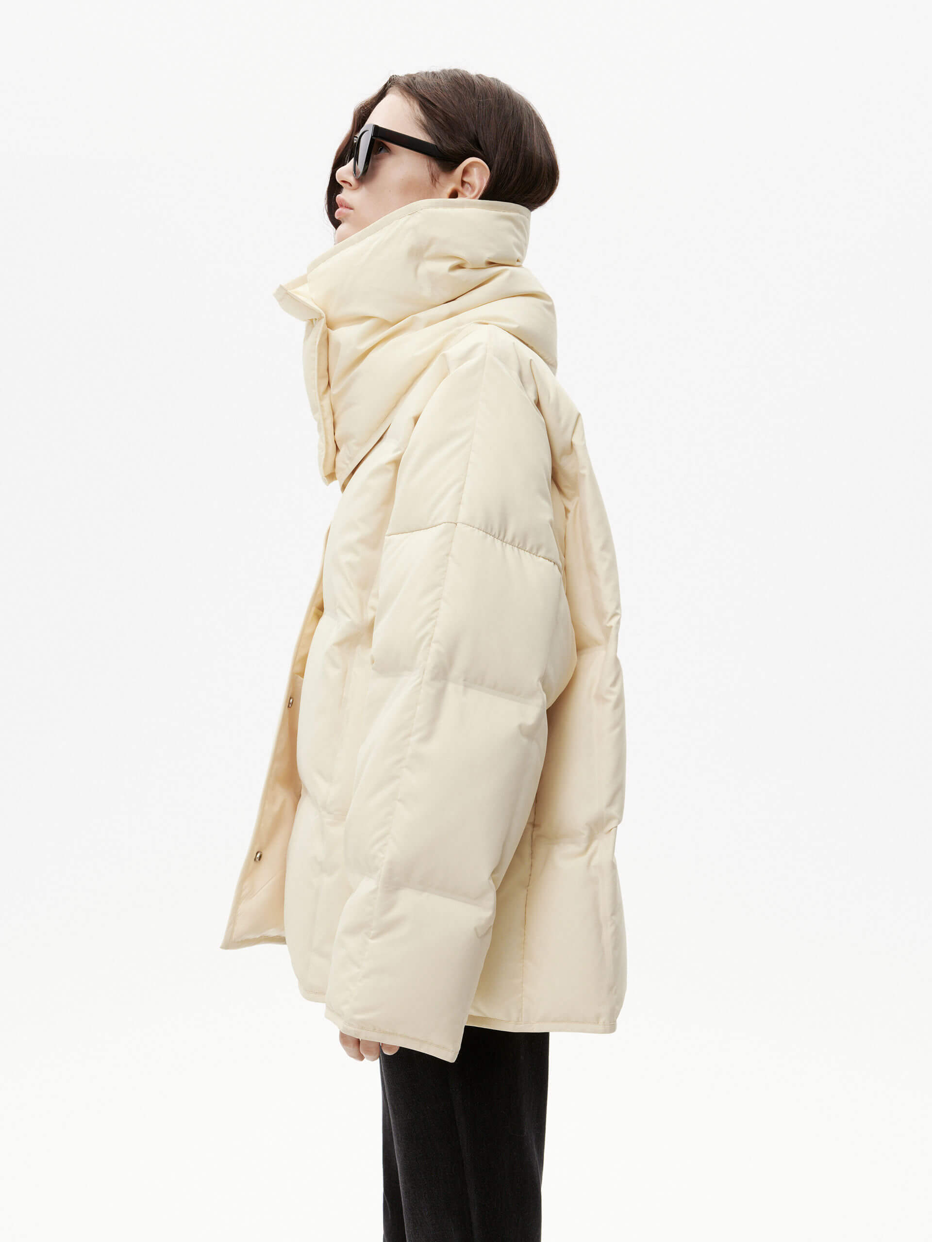 Women's Winter Puffer Coat with Detachable Scarf - Warm Hooded Jacket for Cold Weather | Perfect for Snow, Skiing & Outdoor Activities