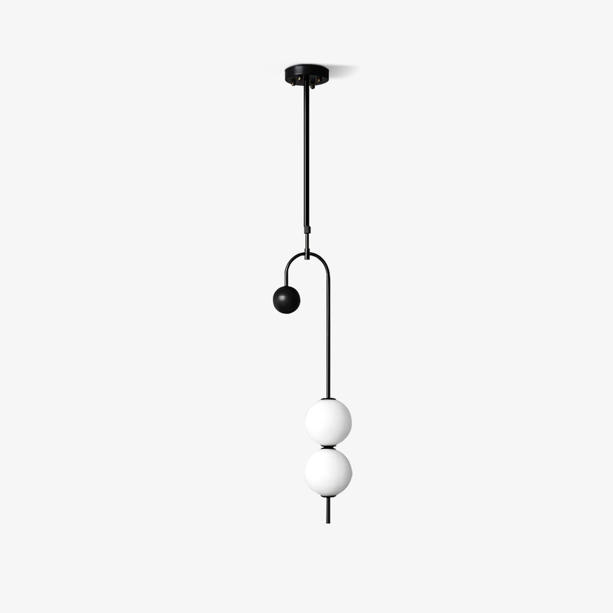 Alina Pendant Light - Modern Glass Hanging Chandelier for Kitchen Island, Dining Room & Bedroom Lighting | Dimmable LED Ceiling Fixture