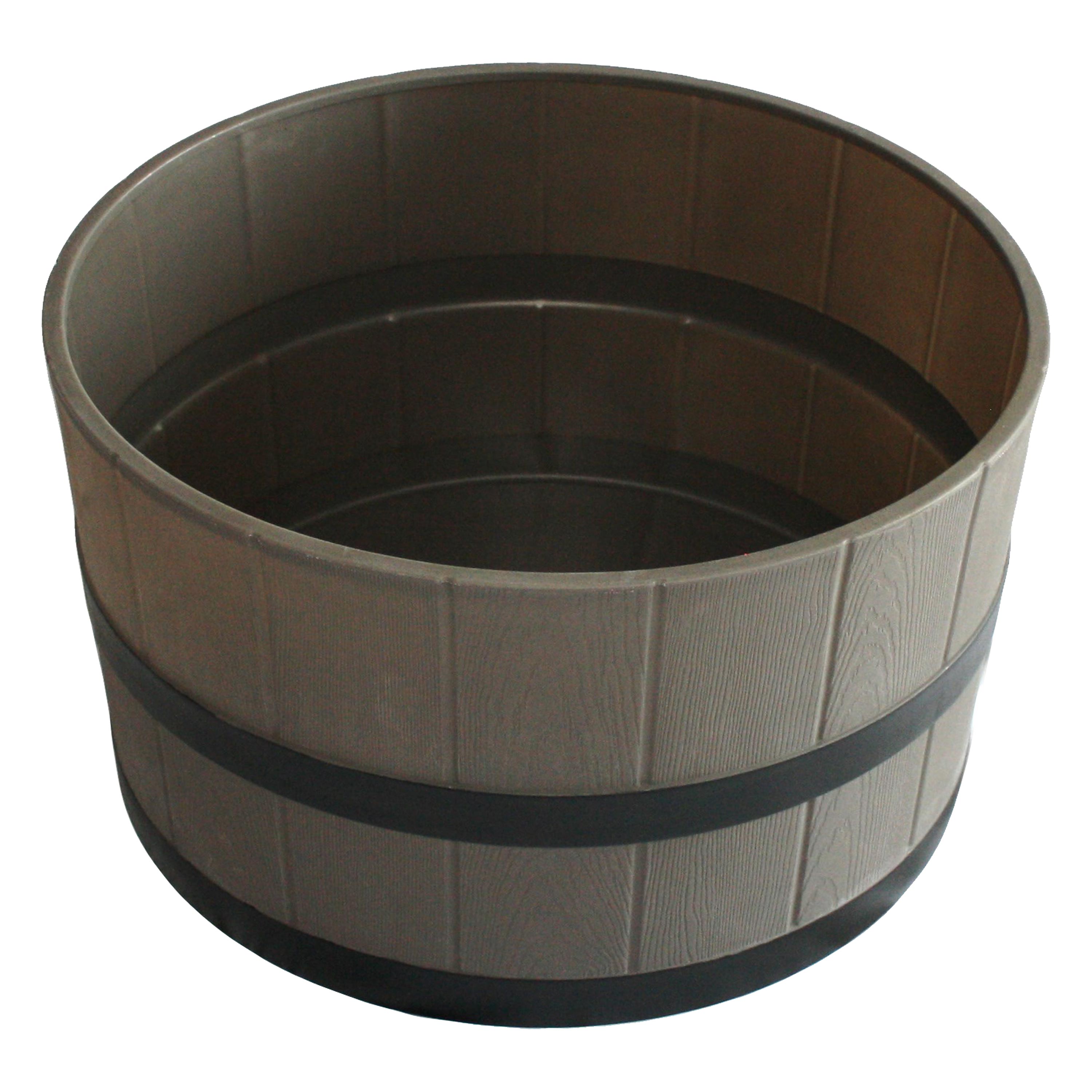 Whiskey Barrel Tank Top Cover - 31 Inch Flat Top Septic Lid Enclosure for Outdoor Decoration & Septic System Protection