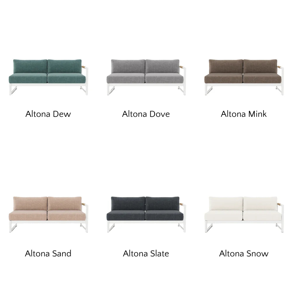 Breeze XL Outdoor Patio Loveseat with Right Arm - Perfect for Gardens, Decks, and Poolside Relaxation