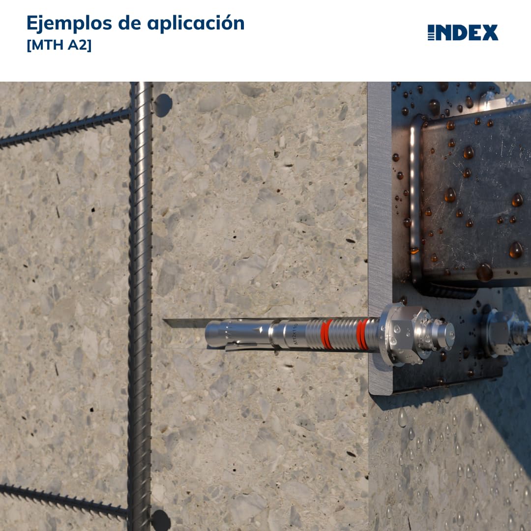 INDEX Fixing Systems MTA-A2 Pack of 25 High Load Stainless Steel Male Anchors A2 M16 x 170mm (16mm Diameter) - Heavy Duty Construction & Industrial Fastening Solutions