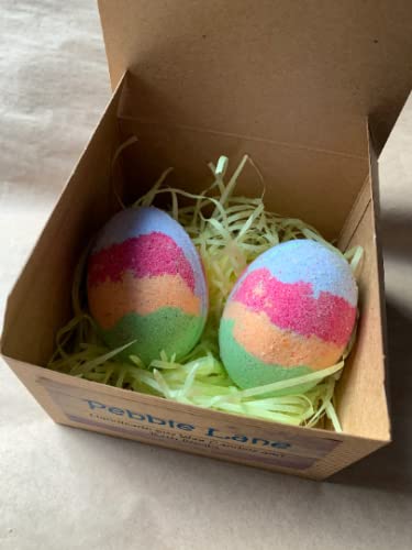 2-Pack Easter Egg Bath Bombs Gift Set - Fizzy Aromatherapy for Relaxation & Stress Relief - Perfect for Easter Gifts, Spa Day, Self-Care & Home Bath Time