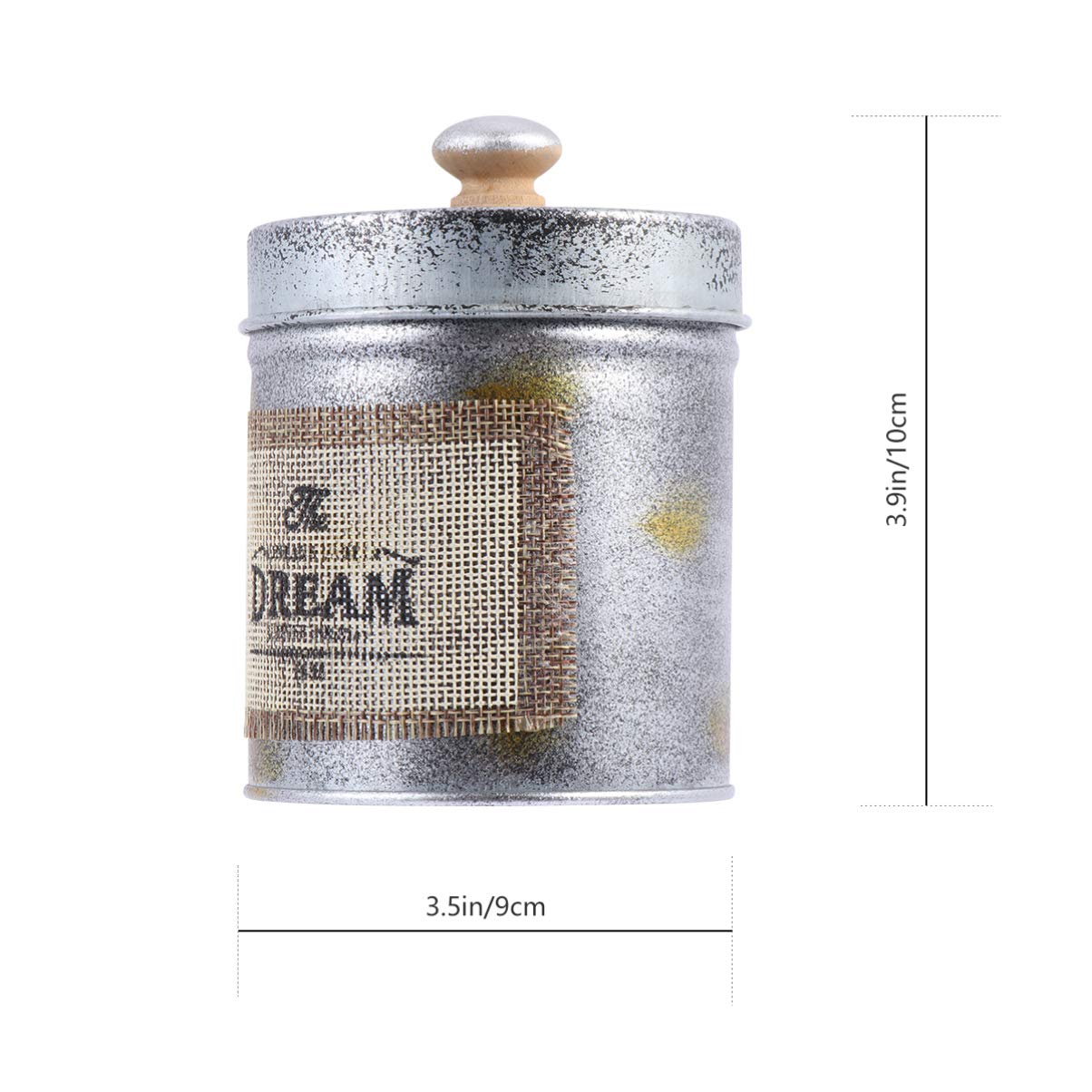 BESPORTBLE Wrought Iron Storage Canister Set - 4-Piece Kitchen Organizer for Flour, Sugar, Coffee & Tea | Rustic Airtight Food Storage Containers for Pantry & Countertop Organization