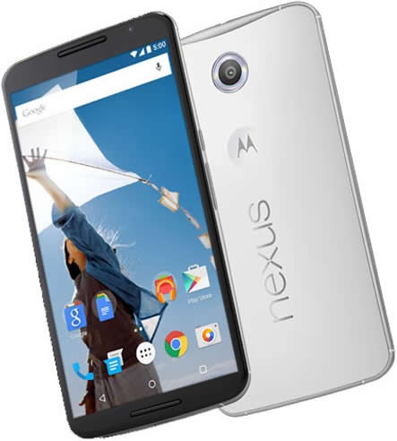 Google Nexus 6 32GB Unlocked Smartphone - White | Fast Performance, Large Display | Perfect for Business, Travel & Entertainment