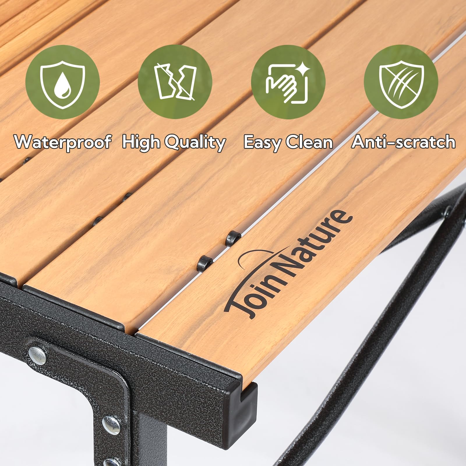 Portable Folding Camping Table for 2-6 People - Heavy Duty Aluminum Roll Top Picnic Table with Carry Bag - 220 lb Capacity for Outdoor, Travel, BBQ, Beach & Backyard Use