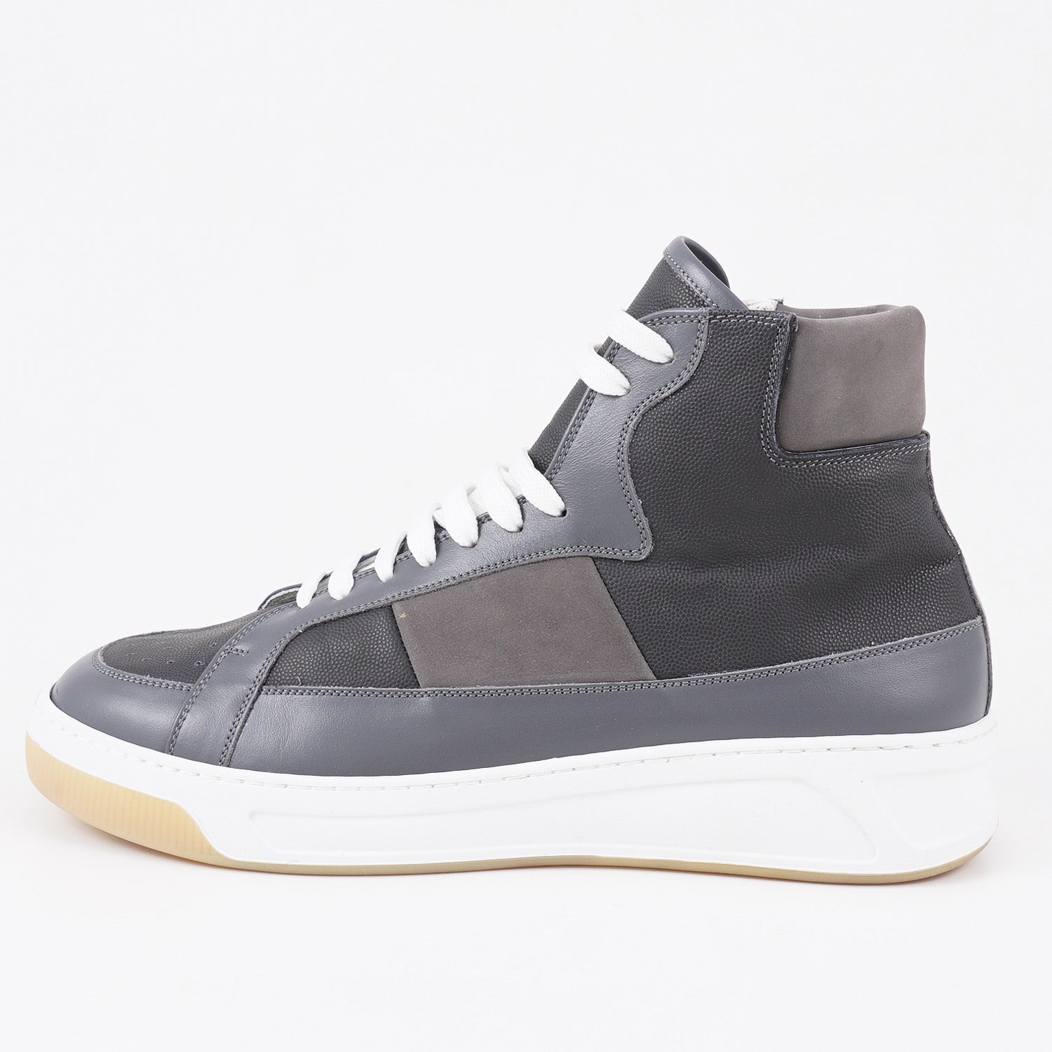 Premium Kiton High Top Leather Sneakers for Men - Stylish & Comfortable Casual Shoes - Perfect for Streetwear, Work & Everyday Fashion