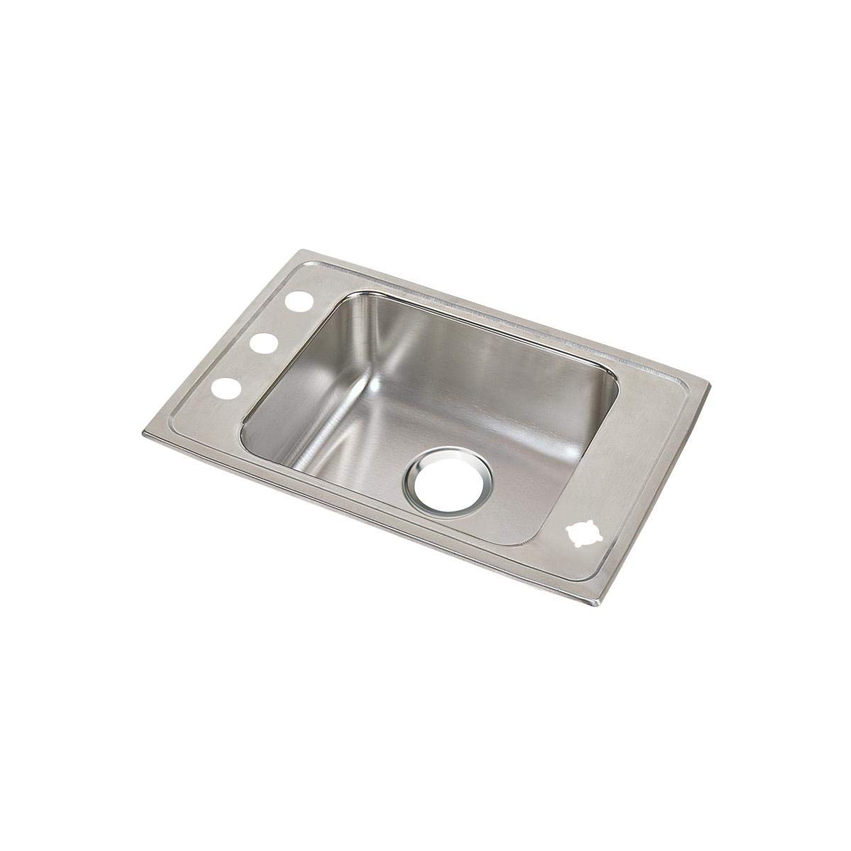 Elkay DRKAD3119554 Stainless Steel Single Bowl Drop-in Classroom Sink - ADA Compliant, Durable & Easy to Clean for Schools, Restrooms & Public Spaces