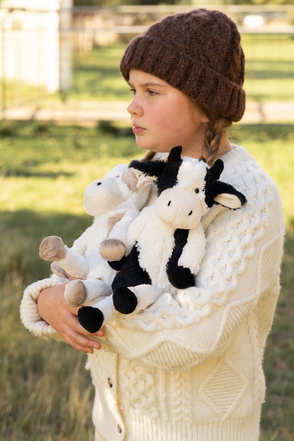 Clover the Cow Black Plush Stuffed Animal - Soft & Cuddly Toy for Kids, Perfect for Gifts, Nursery Decor, and Cute Room Accessories