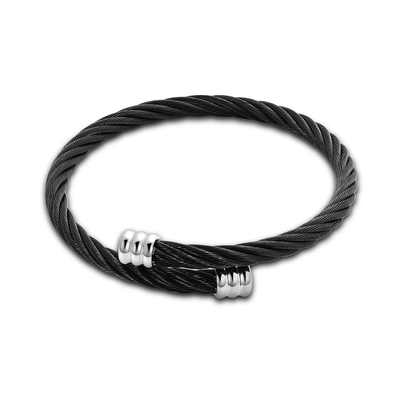 Stainless Steel Cremation Urn Bracelet for Ashes - Two Tone Memorial Jewelry Bangle for Women - Keepsake for Loved Ones - Perfect for Remembrance & Special Occasions