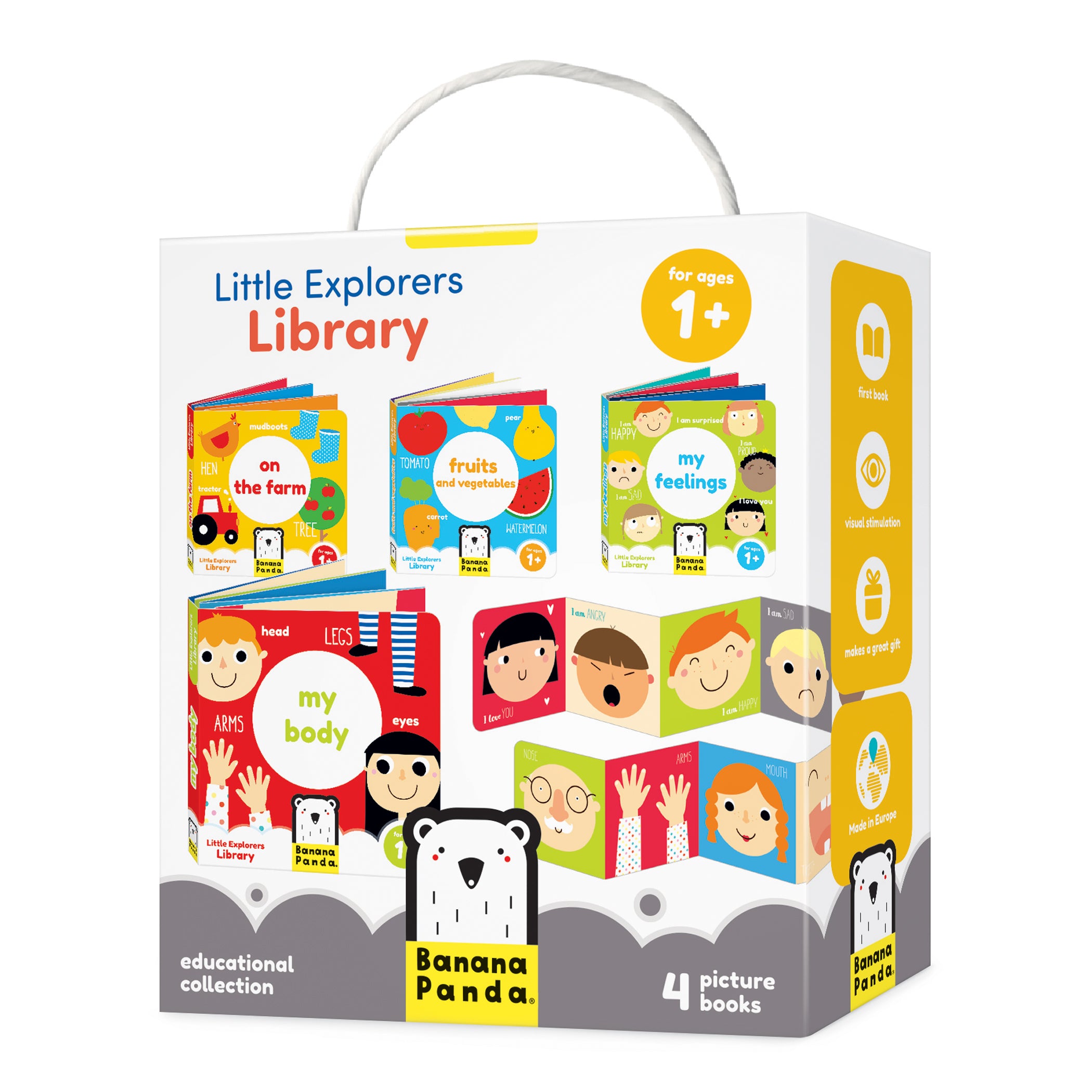 Banana Panda Little Explorers Library - 4 Book Set for Toddlers & Preschoolers | Early Learning & Reading Fun | Perfect for Bedtime Stories & Educational Play