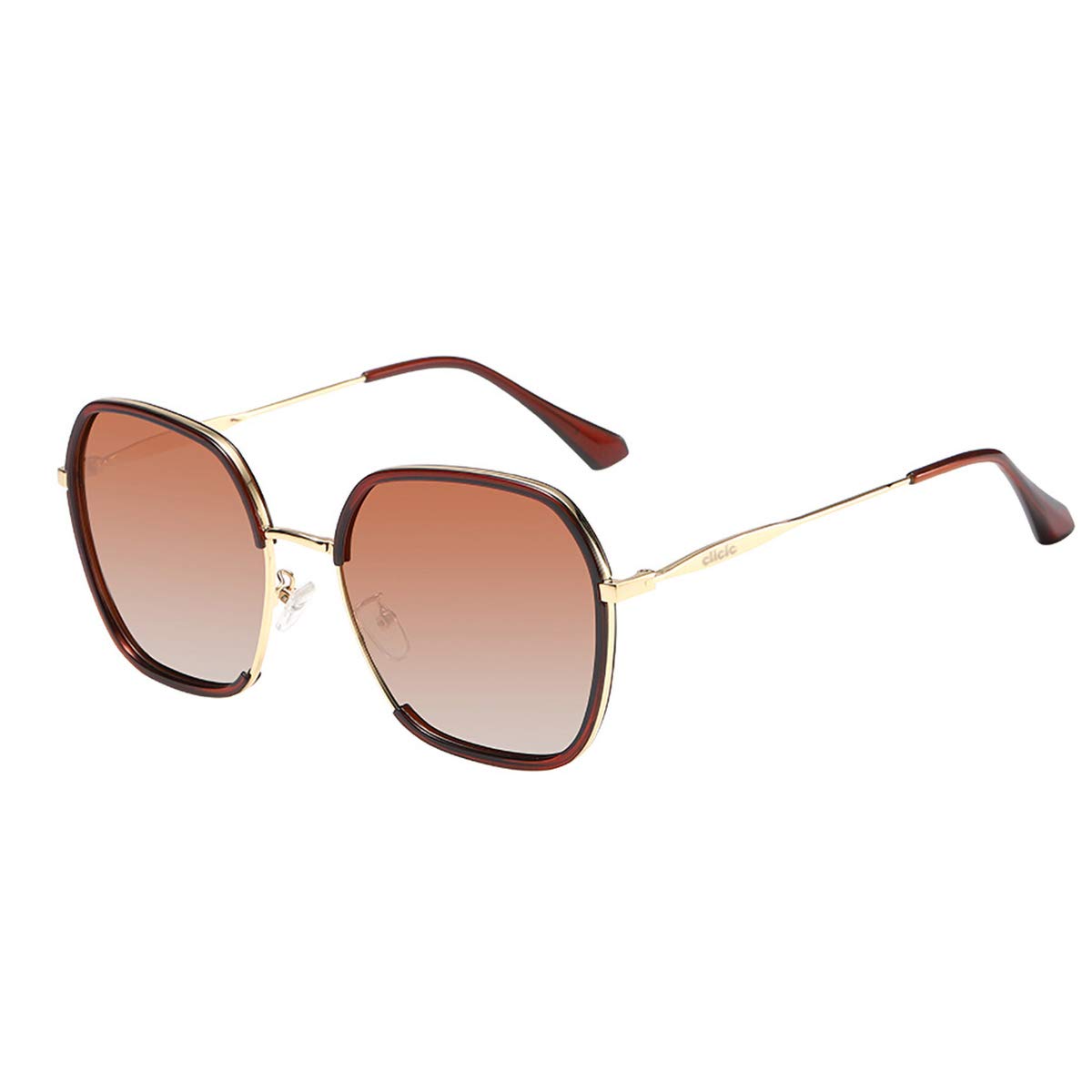 CLICIC Oversized Vintage Square Frame Sunglasses for Men & Women - Retro UV Protection Shades for Outdoor, Beach, Driving & Fashion Accessories