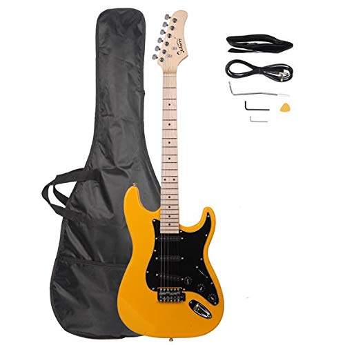 Stylish Electric Guitar Kit for Music Lovers - Black Pickguard & Orange Finish | Fast 3-7 Day Delivery | Perfect for Beginners, Live Performances & Home Practice