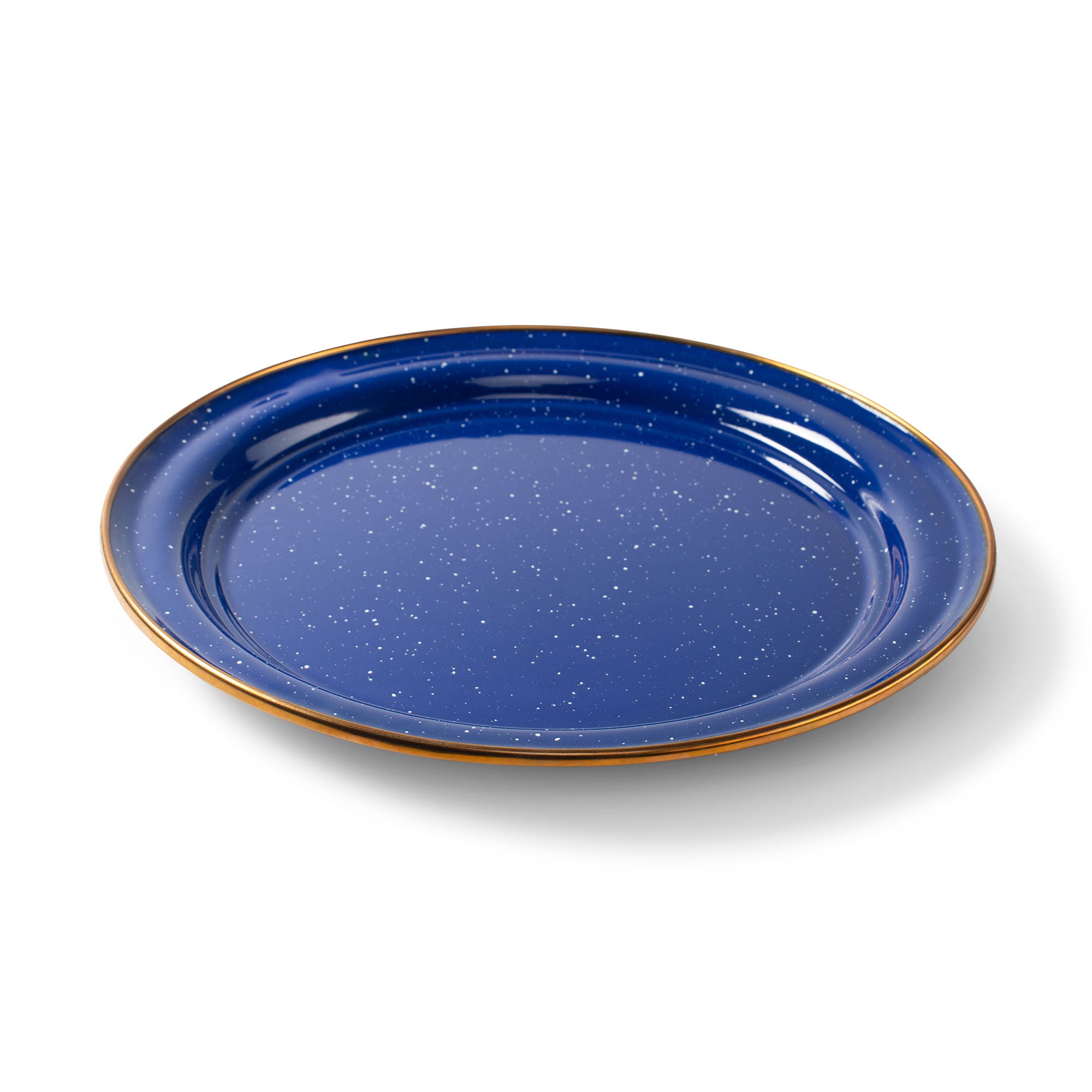 Vintage Style Enamelware Plate Set of 10 - Durable & Rust-Proof Camping, Picnic & Outdoor Dinnerware - Perfect for RV, Backyard BBQ & Farmhouse Dining