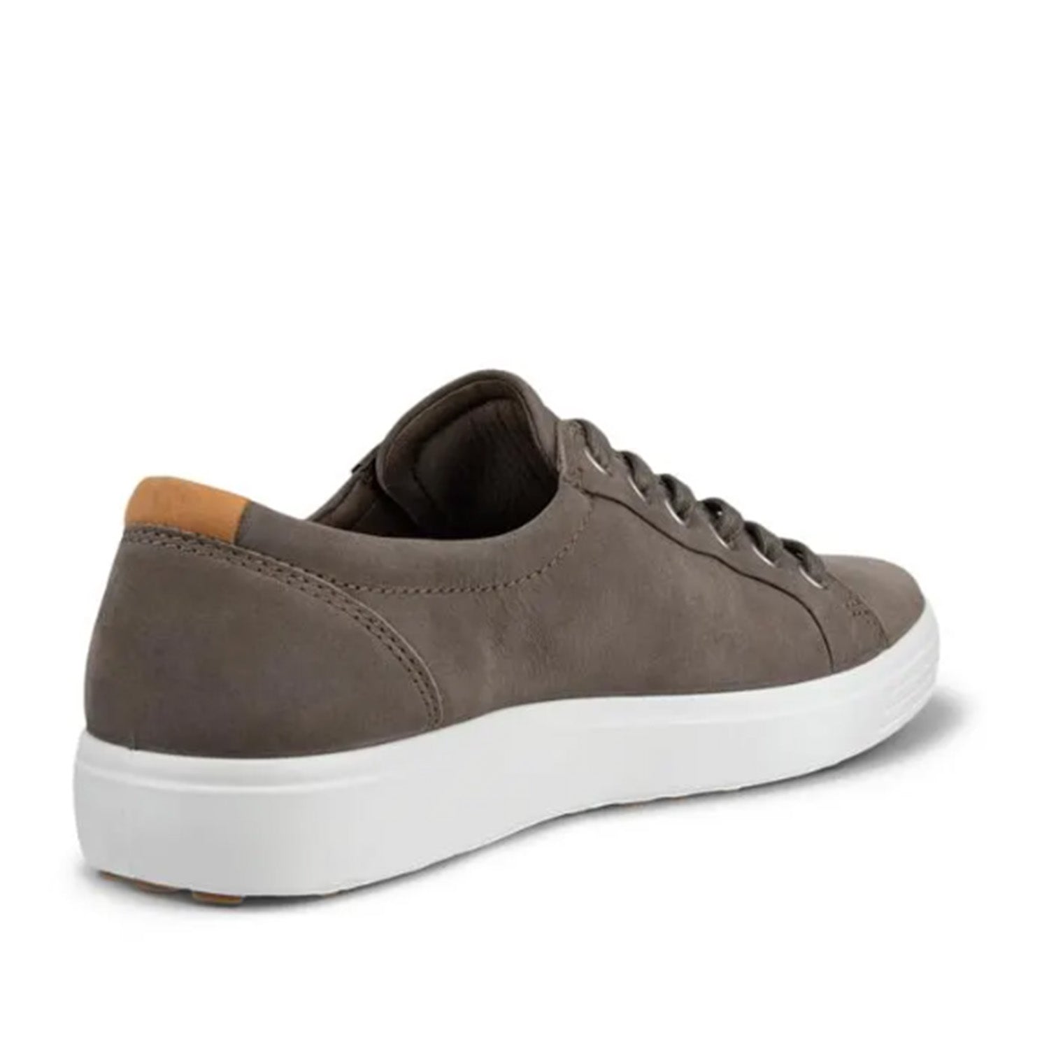 ECCO Men's Soft 7 Sneakers - Dark Clay/Lion Leather Casual Shoes for Walking & Everyday Comfort | Work, Travel & Leisure Wear