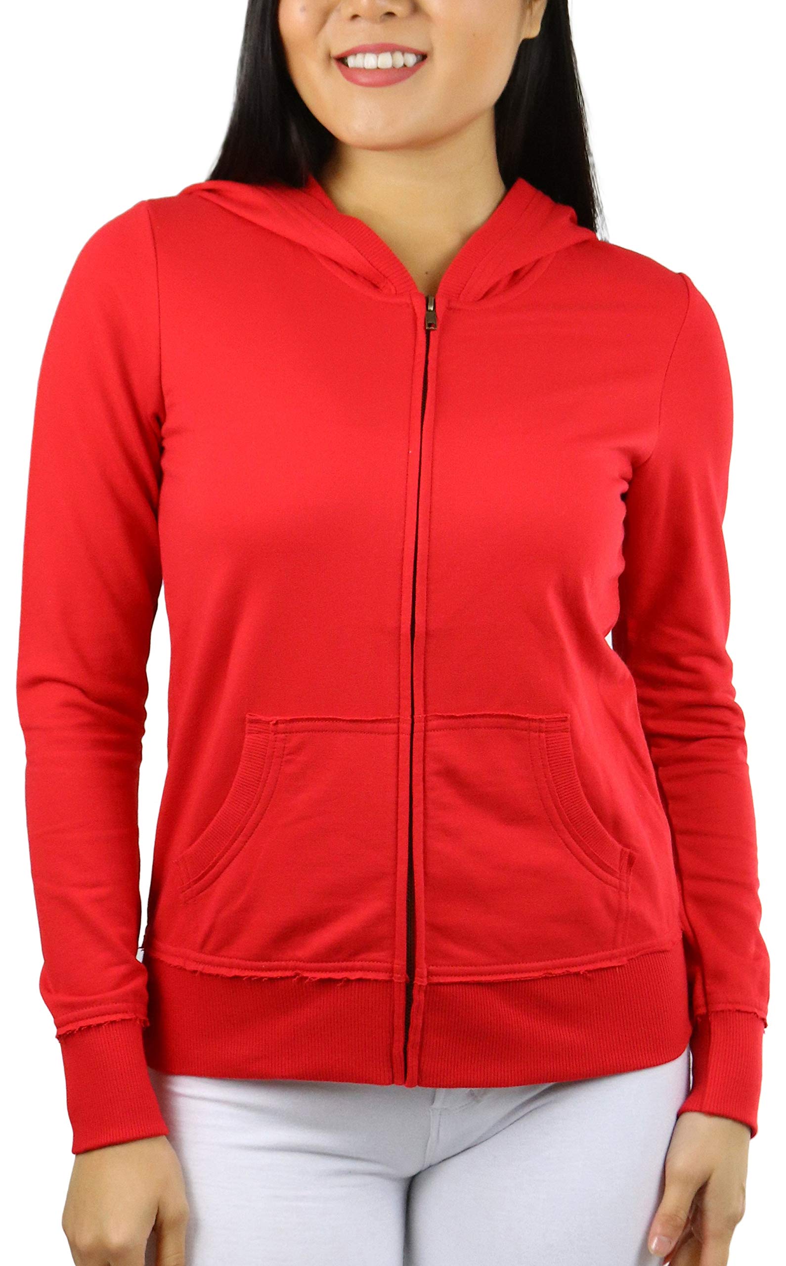 Stylish Junior's Cotton Long Sleeve Zip-Up Hoodie for Girls | Cozy Pullover Sweatshirt | Perfect for School, Casual Wear & Outdoor Activities