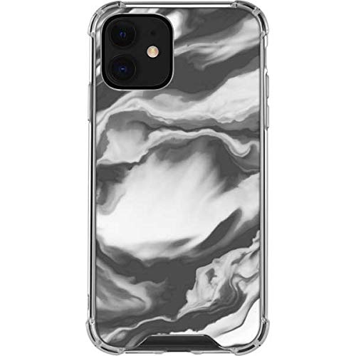 Clear Phone Case for iPhone 12 Mini - Grey Marble Ink Design | Slim Protective Cover | Scratch Resistant | Perfect for Work, Travel & Everyday Use