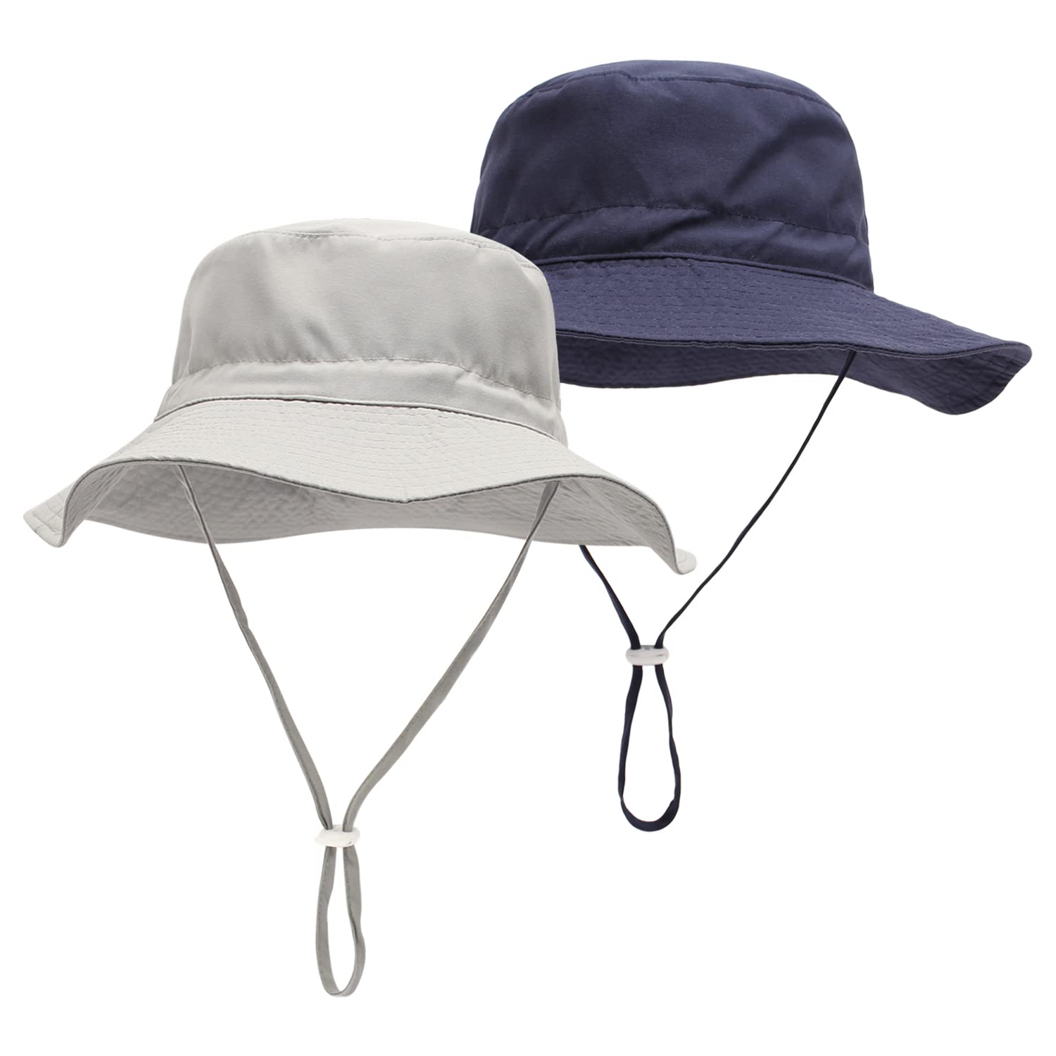 LAPI.ZAPI UPF 50+ Baby Sun Hat - Reversible Wide Brim Bucket Hat for Boys & Girls - Sun Protection for Beach, Pool, Outdoor Play & Summer Activities
