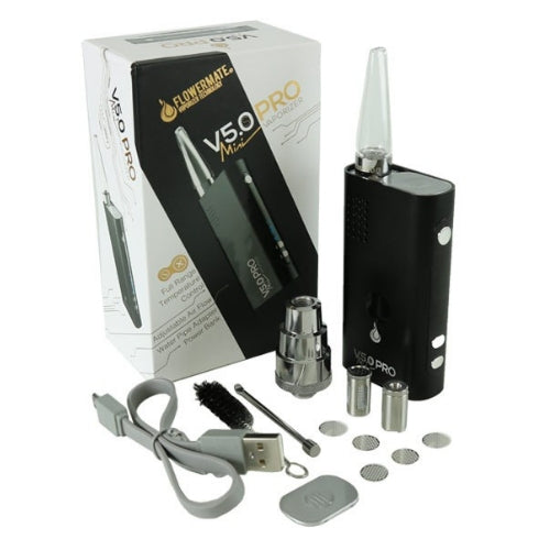Flowermate V5.0S Mini Pro Portable Herbal Vaporizer - Compact & Discreet for Dry Herb Aromatherapy | Perfect for Travel, Hiking & Home Relaxation