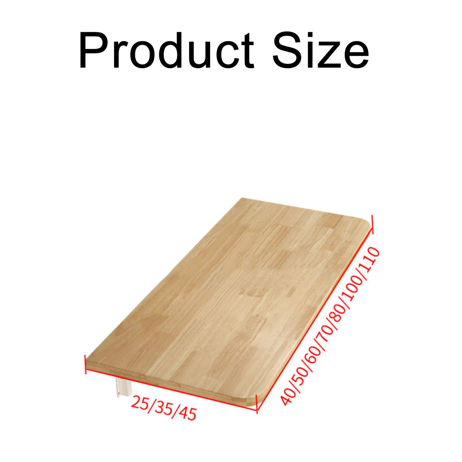 Feelme Foldable Wooden Corner Desk - Wall Mounted Drop-Leaf Computer Table for Small Spaces, Study Desk, Laptop Desk & Kids Table - Perfect for Home Office, Dorm Room & Tiny Apartments