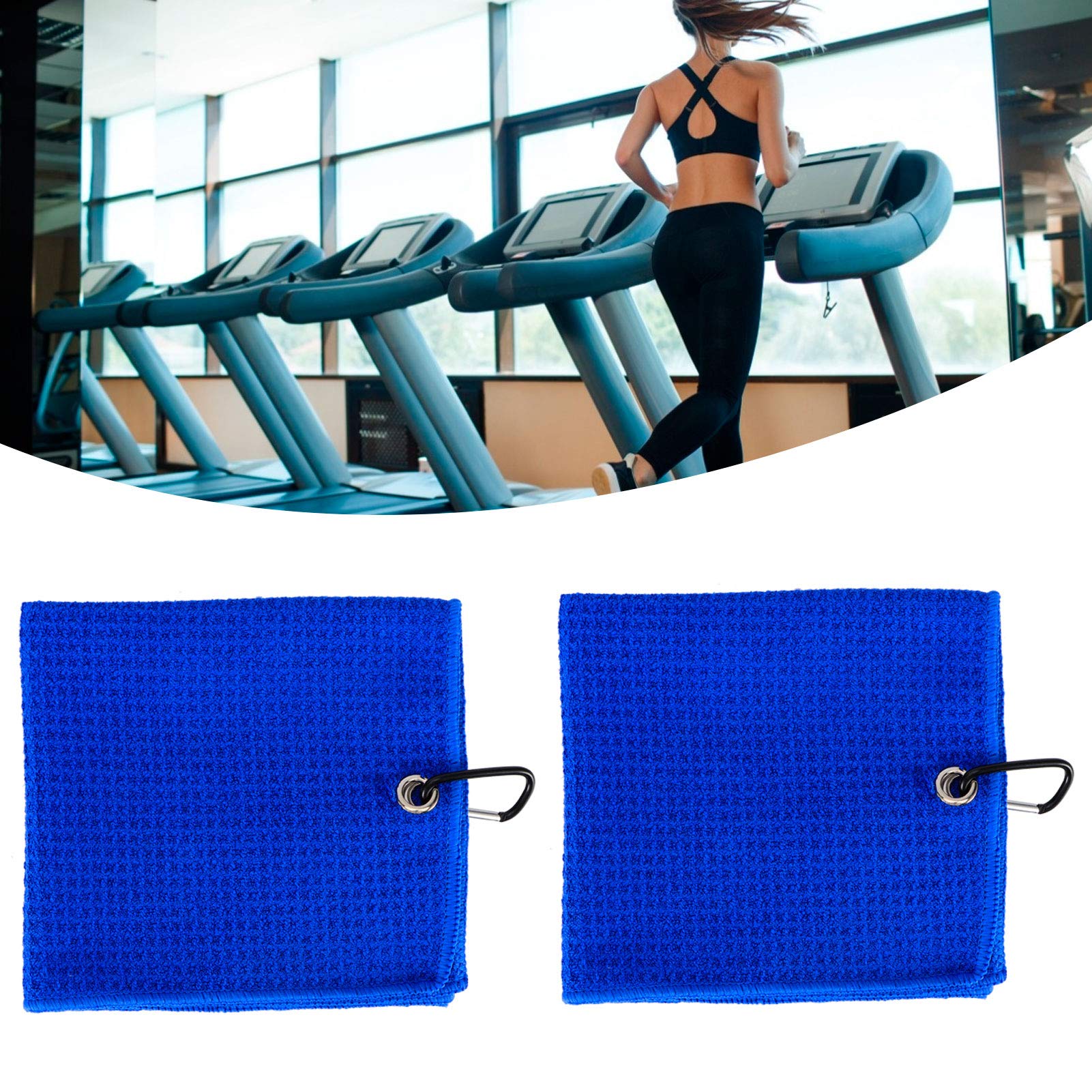 Premium Quick-Dry Fitness Towel for Gym & Workouts - Super Absorbent Sports Towel for Men & Women - Ideal for Yoga, Running, Cycling & Gym Sessions (Sapphire Blue)